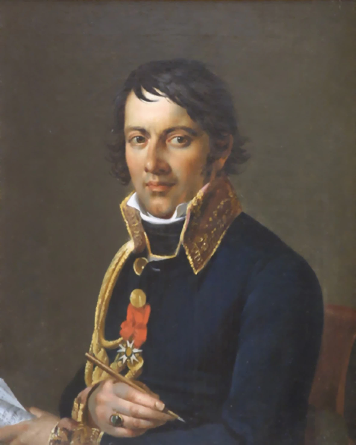 Ritratto del barone Larrey - Musée de l'Armée Invalides, Paris, dettaglio